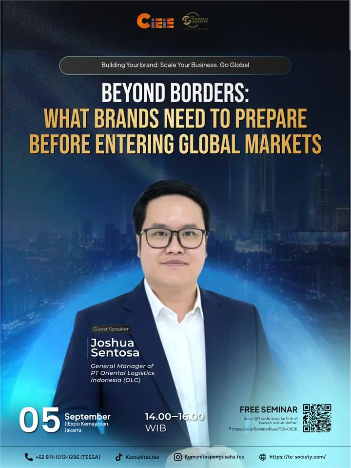 Joshua Sentosa CIEIE 2026 speaker poster